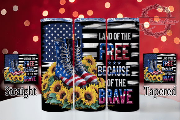 Download Land of the Free Tumbler Wrap - Tumbler Collection