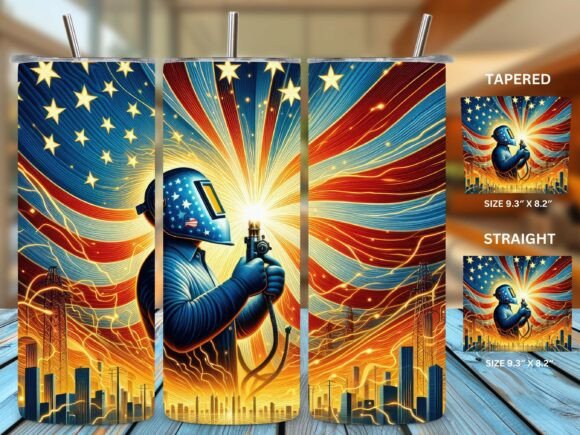 Download Patriotic American Flag Welding Tumbler - Tumbler Collection