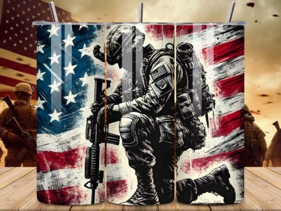 Download USA Military 20 Oz Tumbler Wrap PNG - Tumbler Collection