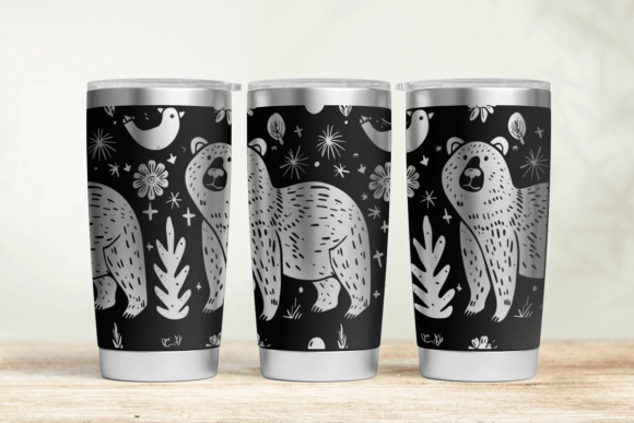 Download Bear 20oz 30oz Laser Tumbler Wrap SVG - Tumbler Collection