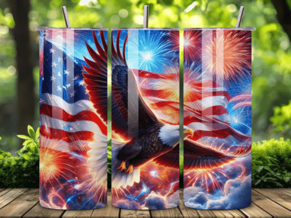 Download American Eagle Fireworks Tumbler Wrap - Tumbler Collection