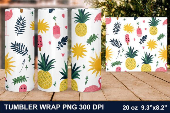 Download Summer Flamingo Tumbler Wrap - Tumbler Collection
