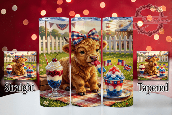 Download American Highland Cow USA Pride Tumbler - Tumbler Collection