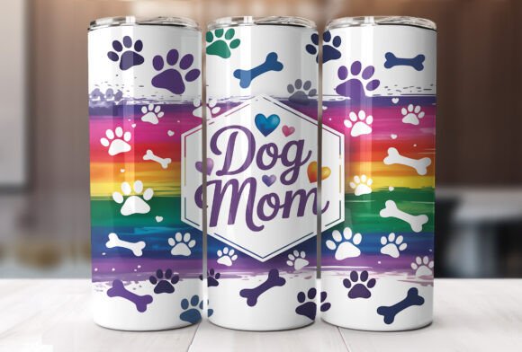 Download 20oz Dog Mom Tumbler Wrap PNG - Tumbler Collection