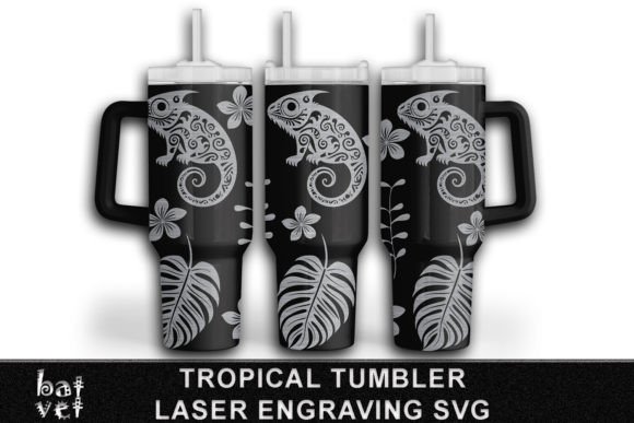 Download Tropical Tumbler Engraving SVG 40 Oz - Tumbler Collection
