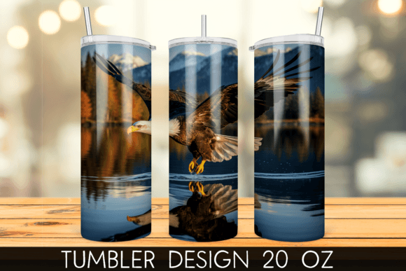 Download Bald Eagle Tumbler Wrap Sublimation - Tumbler Collection