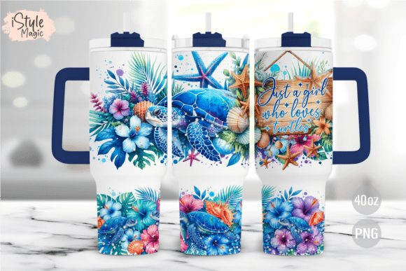 Download Sea Turtles 40oz Tumbler Wrap - Tumbler Collection