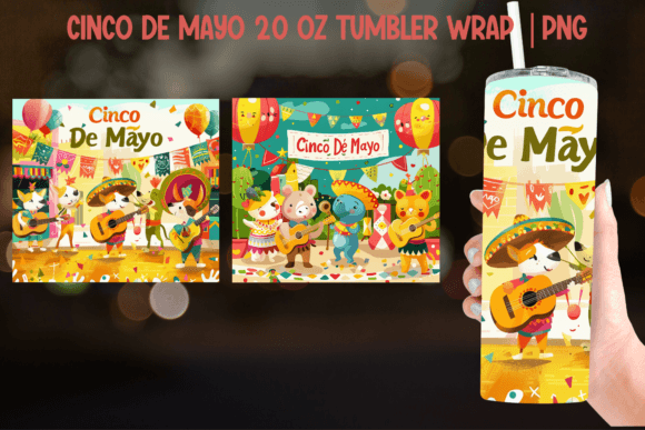 Download Cinco De Mayo Tumbler Wrap - Sublimation - Tumbler Collection