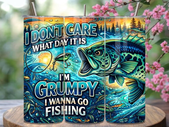 Download Grumpy Fishing Hobby Bass Fish Tumbler - Tumbler Collection