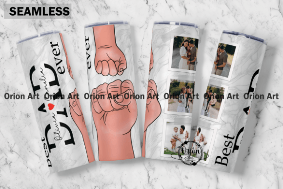 Download Best Dad Ever Add Photo Tumbler Wrap PNG - Tumbler Collection