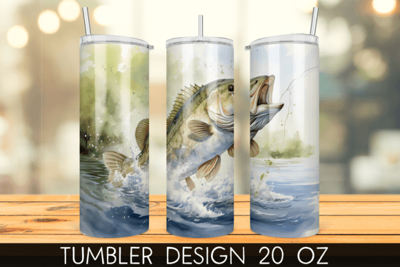 Download Bass Fish Tumbler Wrap Sublimation - Tumbler Collection