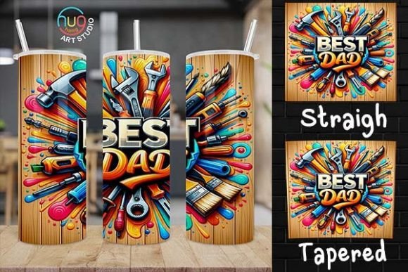 Download Best Dad Ever 20oz Skinny Tumbler, Tool - Tumbler Collection