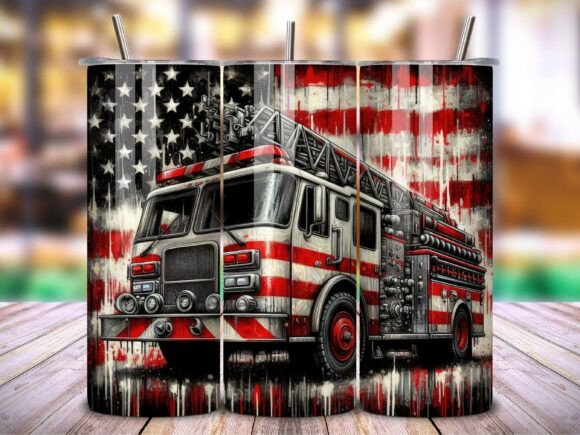 Download Fire Truck American Pride Tumbler V.3 - Tumbler Collection