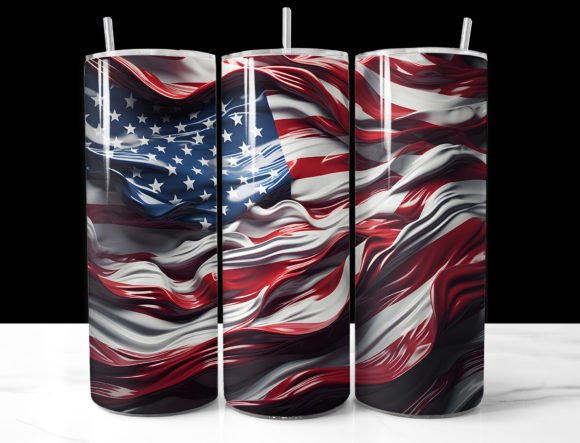 Download Patriotic Pride: USA Flag Tumbler Wraps - Tumbler Collection
