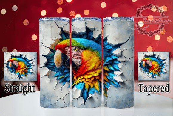 Download Tropical Parrot Exotic Bird Tumbler - Tumbler Collection