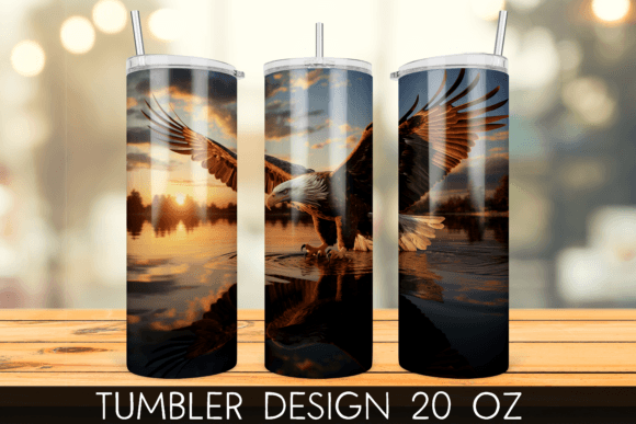 Download Bald Eagle Tumbler Wrap Sublimation - Tumbler Collection
