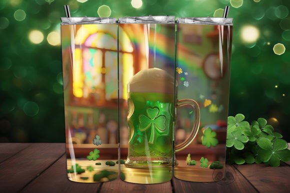 Download St Patrick Beer 3D Tumbler Wrap - Tumbler Collection