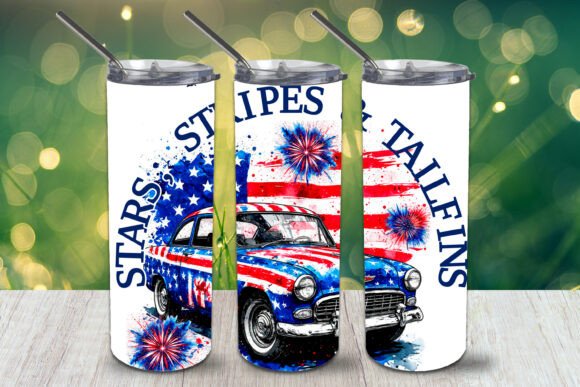 Download Stars, Stripes &amp; Tailfins Tumbler Wrap - Tumbler Collection