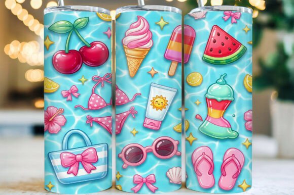 Download Hello Summer Tumbler Wrap PNG - Tumbler Collection
