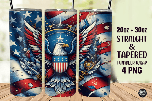 Download 4th of July Tumbler Wrap 20oz Skinny PNG - Tumbler Collection
