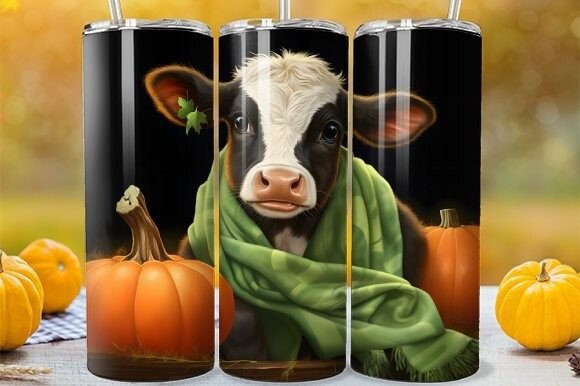 Download Fall Season Highland Calf Tumbler Wrap - Tumbler Collection