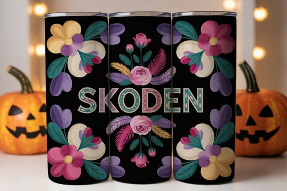 Download Boho Floral Personalized Tumbler Wrap - Tumbler Collection