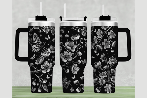 Download Cherry Blossoms 40oz Laser Tumbler Wrap - Premium Resources