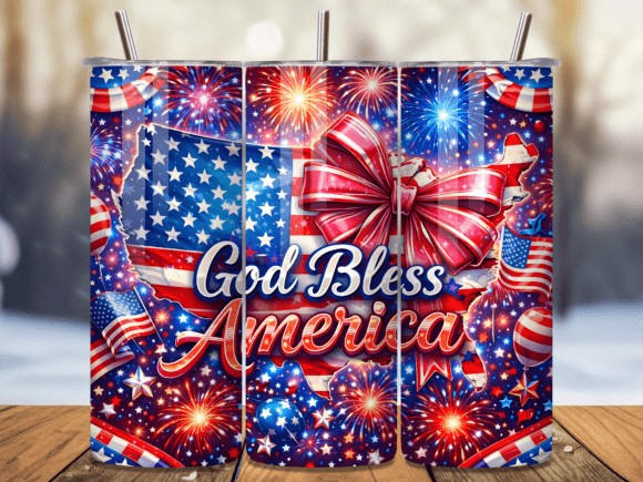 Download God Bless America Patriotic 20oz Tumbler - Tumbler Collection