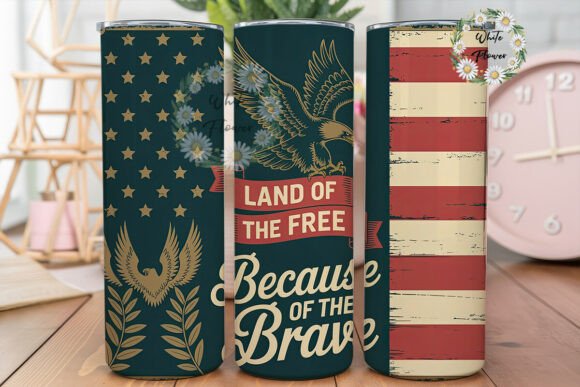 Download Vintage Patriotic Eagle Tumbler Wrap PNG - Tumbler Collection