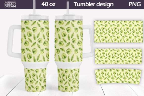 Download Tropical Leaf Tumbler Wrap 40 Oz - Tumbler Collection