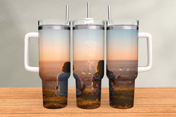 Download Friends Sunset Sparklers Tumbler Wrap - Tumbler Collection