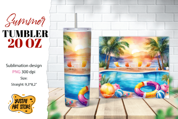 Download Pool Tumbler Wrap. Summer Tumbler Sublim - Tumbler Collection