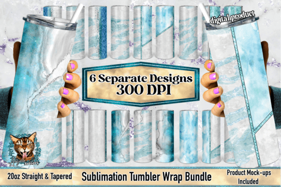 Download 20oz Iced Agate Tumbler Wrap Bundle - Tumbler Collection