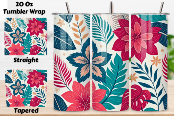 Download Modern Abstract Floral Seamless Tumbler - Tumbler Collection