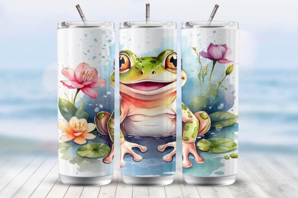Download Cute Frog 20 Oz Tumbler Wrap - Tumbler Collection