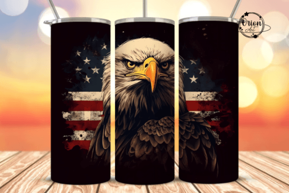Download Patriotic Eagle Tumbler Wrap PNG - Tumbler Collection