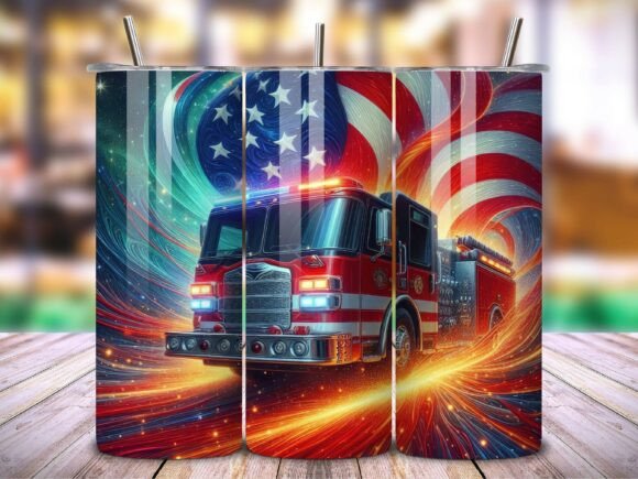 Download Fire Truck American Pride Tumbler V.6 - Tumbler Collection