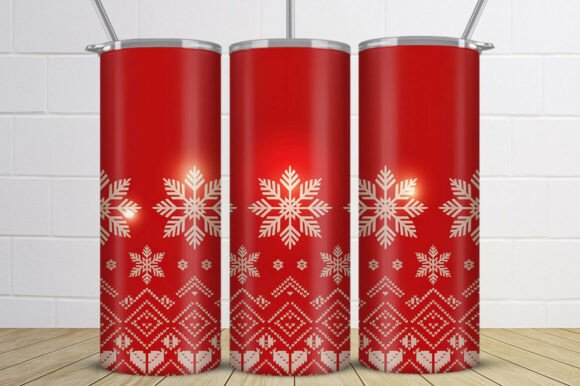Download Nordic Snowflake Christmas Tumbler Wrap - Tumbler Collection
