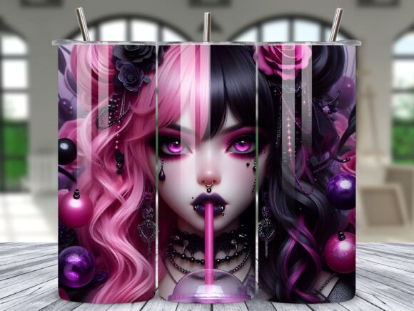 Download Anime Fusion Character Art Tumbler Wrap - Tumbler Collection