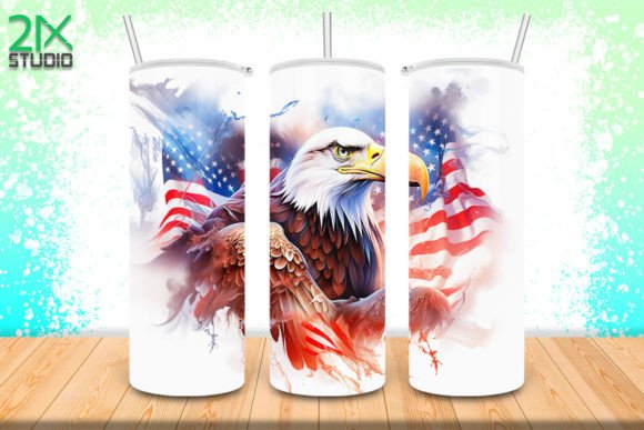 Download Bald Eagle USA Flag Tumbler No.2 - Tumbler Collection