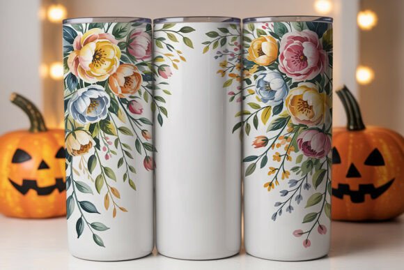 Download Watercolor Floral Personalized Tumbler - Tumbler Collection