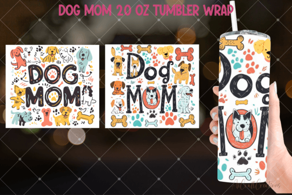 Download Dog Mom 20 Oz Skinny Tumbler Sublimation - Tumbler Collection