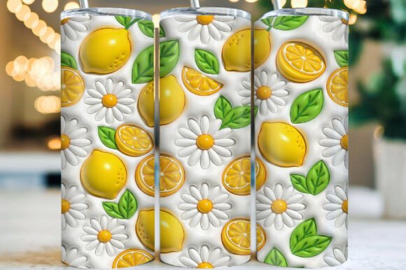 Download Lemon Summer Tumbler Wrap PNG - Tumbler Collection