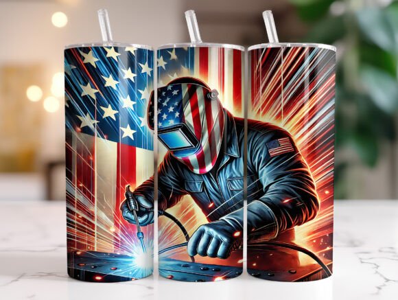 Download Patriotic American Flag Welding Tumbler - Tumbler Collection
