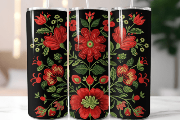 Download Floral 20 Oz Sublimation Tumbler Design - Tumbler Collection