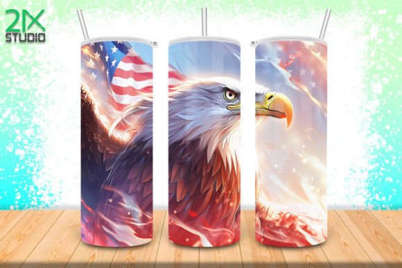 Download Bald Eagle USA Flag Tumbler No.1 - Tumbler Collection