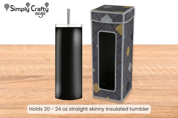 Download Straight Skinny Tumbler Box SVG - Tumbler Collection