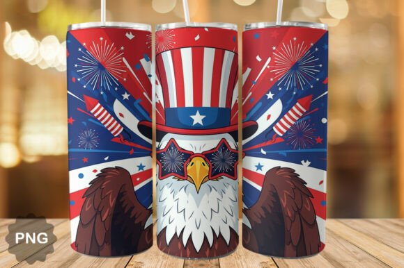 Download Patriotic Eagle Tumbler Wrap PNG - Tumbler Collection