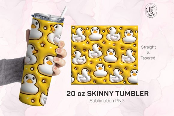 Download Inflated Bubble Rubber Duck Tumbler Wrap - Tumbler Collection