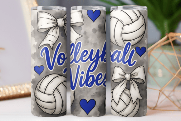 Download Volleyball Vibes Tumbler Wrap 20oz Png - Tumbler Collection